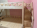 金柏栎 实木床 上下铺 小孩床 实木双人高低床母子床组合 双层床上下床 双梯款+书架+抽屉+床垫长2.4米 上115下135长200 实拍图