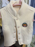 宝宝马甲秋冬婴儿衣服冬款奥利绒背心冬季马夹儿童冬装男童坎肩女 杏色 73 实拍图