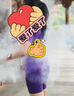 Flipbelt飞比特女士压缩腰包短裤袋鼠裤2.0跑步比赛款吸湿排汗 凝夜紫 S  实拍图