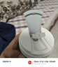 乐扣乐扣（LOCK&LOCK）男女杯子便携咖啡杯高颜值耐热泡茶杯玻璃杯硅胶防烫杯套苏打杯 绿色（吸管口） 实拍图