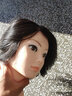 卡美丝美发头模全真发理发专用公仔模特头剪发练习假人头模型烫染吹模具 优质14英寸黑色系 小支架+鳄鱼夹+针尾梳 实拍图