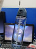 潮流个性塑料吸管杯学生运动水壶健身杯吸水杯便携防漏杯随手杯 标配600ml玫红色+提绳【手感厚实】 实拍图