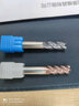 DAFEI50度4刃钨钢平刀合金刀CNC涂层钨钢铣刀锣刀立铣刀4.0*4*10*50 实拍图