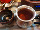 铸荣堂 纯银公道杯手工分茶器足银999茶海防烫隔热手柄功夫茶具配件 大号锤纹公道杯 实拍图