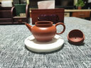 【官方品质】潮州朱泥手拉壶 泡茶紫砂壶小容量冲罐泡茶壶茶具小品全手工茶具 朱泥水平壶110毫升 实拍图