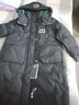雅鹿品牌长款羽绒服女长过膝新款冬季加厚保暖时尚宽松鸭绒连帽外套 黑色 XS （推荐70-100斤） 实拍图