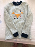 顶瓜瓜初中生少女秋衣秋裤套装纯棉女大童保暖内衣青少年棉毛衫 米白140 实拍图