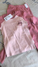 英博伦女童内衣套装纯棉儿童宝宝保暖秋衣秋裤秋冬女孩 85002锈红 110 实拍图