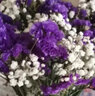 爱满（AIMAN）云南直发干花花束真花家居摆设装饰小清新客厅办公室摆件风干花束 白粉深紫浅紫勿忘我+情 共约20支 带玻璃花瓶 实拍图