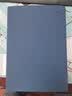 博文压纹皮面笔记本商务仿布纹记事本喷边平装办公会议记录本学生本子可定制logo 【(630)B5 蓝色】 实拍图