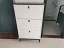 藤印象鞋柜超薄家用玄关入户门鞋柜门口门外大容量翻斗式玄关柜储物鞋柜 白  100长24宽118高（cm） 实拍图