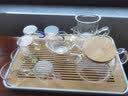 茶具套装家用小套玻璃茶杯功夫泡茶茶壶客厅茶盘一套办公室会客 8头亦惜套装+茶漏+贤佐茶盘 8件 实拍图