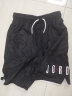 NIKE JORDAN 耐克童装男童网眼透气运动短裤夏季新款儿童梭织裤子 正黑色 160/66(L) 晒单实拍图