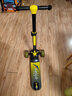 爱斯高（AXGLO）儿童滑板车防滑防侧翻3-6-12岁折叠转向 加宽闪光轮溜娃儿童车 黄色升级版 （轮宽5cm） 实拍图