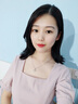 尚诗曼轻奢品牌永恒之心项链女镶钻爱心吊坠锁骨链可刻字生日礼物送女友 【七仓直发】永恒之心项链白锆款 实拍图