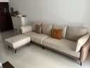 林氏家居小户型沙发客厅简约现代奶油风科技布沙发意式布艺沙发BS103 拿铁棕|2.8米+脚踏|科技布款 实拍图