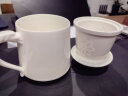 苏氏陶瓷（SUSHI CERAMICS）羊脂玉瓷办公杯茶格水杯茶水分离会议杯礼盒装 晒单实拍图