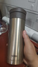 膳魔师（THERMOS）保温杯男士泡茶杯茶水分离不锈钢车载办公水杯可定制团购TCMK 金色 470ml 实拍图