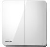 西门子（SIEMENS）86型墙壁开关插座面板 哑光磨砂 睿宸系列象牙白色 二开双控开关 实拍图