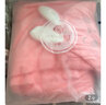 洁丽雅儿童浴巾带帽斗篷新生婴儿洗澡比棉纱布柔软吸水宝宝浴袍 (80*150cm)粉色小象 实拍图