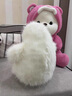 紫彤可爱炸毛墩墩鸭玩偶猫咪抱枕沙发客厅靠枕睡觉夹腿网红女生日礼物 炸毛白鸭 40厘米 实拍图