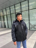 啄木鸟外套男士装秋冬季款加绒加厚防冲锋衣夹克保暖防寒棉服衣袄子 20210/FGT888黑色 XL 实拍图