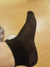 洁丽雅一次性袜子男女日抛压缩便携旅行短袜出差防臭懒人免洗中筒袜子 男士【压缩中筒袜-黑色】5双装 实拍图