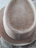 苏木佰（SOMUBAY）出口亚麻高档男士草帽礼帽英伦绅士防晒帽网眼镂空凉帽遮阳帽男 麻本色（店长推荐）配防风绳 加大码(60-61cm)加购优先发货 实拍图