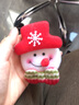 梦君宸圣诞节装饰用品发光胸针 胸章老人 雪 人熊 圣诞节礼品 红色发光雪人 实拍图
