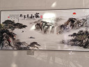 现代轻奢客厅装饰画高档大气沙发背景墙画挂画横幅家和万事兴壁画 福禄生财 120*30晶瓷亮面高档黑框 晒单实拍图