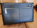 七匹狼手包男包真皮商务信封手提包包手拿包男士钱包手抓皮包夹包 黑色大号 实拍图