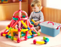巴彼布 纯磁力棒108件套儿童积木玩具磁力片积木拼插3-6岁生日礼物 实拍图