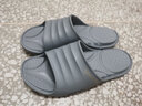 宝人（boree）拖鞋男外穿新款浴室防滑防臭一字拖石墨烯抗菌情侣室内家居凉拖鞋 灰色 43-44 男款 实拍图