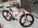 凤凰（Phoenix）山地自行车成人男女学生青少年减震变速越野公路通勤车山地车 26寸白红刀轮 30速数字指拨（前中后全轴承） 实拍图