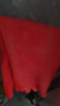巧姨橡胶手套加长保暖一体植绒洗碗洗衣服女手套加长款 38cm红色加长（不加绒）1双装 L(大码) 实拍图