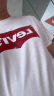 Levi's【全新升级】李维斯2024春夏新版情侣同款短袖T恤logo印花简约 藏蓝色0002 XL 实拍图