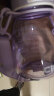 希乐（cille）儿童水杯Tritan运动塑料杯男女学生成人吸管杯背带水杯700ml 紫色 实拍图