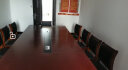 圣黎会议桌贴木皮油漆会议桌办公室洽谈培训桌 3.0米桌+10把会议椅 晒单实拍图