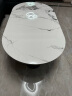 百睦优品  新款高端精致小茶几轻奢意式椭圆现代岩板功夫桌户型客厅家用 1.3米灰钢 组装 晒单实拍图