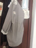 诗佩琪（SVORIAHI）围裙家用厨房长袖外套罩衣成人可爱日系韩版女款时尚防水防油工作服 灰色 1条（简约竖条长袖围裙） 实拍图