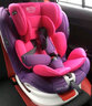 俏贝比儿童安全座椅汽车用 宝宝婴儿isofix 360度旋转可坐可躺 0-4-12岁 公主粉旗舰版【360度旋转+双接口 实拍图