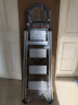 杜邦（DUPONT）梯子家用折叠铝合金梯加厚人字梯多功能登高梯爬步安全梯扶梯楼梯 银色四步铝梯 晒单实拍图