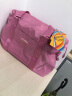 奥利帝克（OLIDIK）旅行包大容量手提轻便短途旅行袋可套拉杆行李包女士待产包收纳包 桃红粉/小号 实拍图