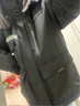 鸭鸭（YAYA）极寒羽绒服男款2024年新款冬季工装大毛领派克服加厚保暖外套QZ 黑色 M /170 实拍图