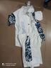 啄木鸟短袖衬衫男士套装夏季休闲宽松免烫衬衣外套男五分袖上衣短裤男装 F99白色套装 M 约100-115斤 实拍图