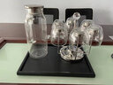 KARPHOME卡普家居冷水壶无铅玻璃凉水壶大容量2L水杯套装家用耐热防爆开水壶耐高温花茶壶套装 一壶+6只250ml水杯+杯架+茶盘 2000ML 实拍图