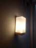 星粤美卧室床头壁灯现代客厅墙壁灯温馨创意LED过道灯实木装饰酒店灯具 长方形(密封款) 配LED灯泡 实拍图