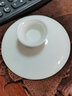 佳铖盖碗盖子 德化白瓷茶盖碗盖子盖碗茶杯盖子象牙白单盖子茶具零配 7.9cm盖碗盖子 实拍图