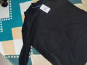 真维斯（Jeanswest）T恤长袖2025秋冬上衣内搭保暖秋衣加厚打底衫男长袖体恤内搭衣服 【半高领纯色】黑色 2XL 实拍图