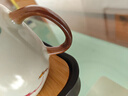 祥业汝窑功夫茶具整套装家用高档陶瓷泡茶壶盖碗茶杯茶盘会客商务礼品 行云(荷叶)提梁壶六杯+茶盘 9头 实拍图
